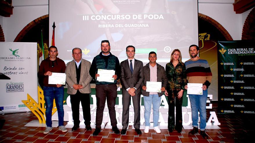 Ribera del Guadiana reconoce a los mejores podadores