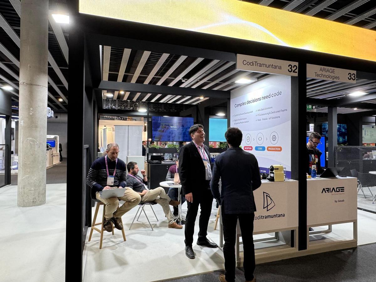 L'estand de CodiTramuntana al MWC.