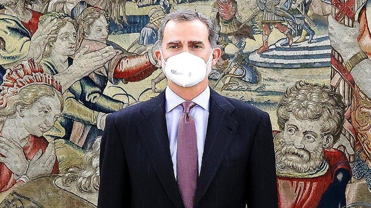 El Rey Felipe VI, negativo por coronavirus, pero aún en cuarentena