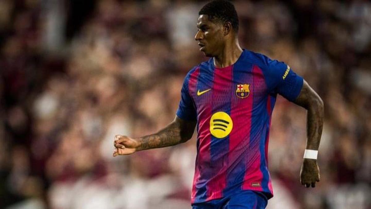Marcus Rashford se estrena como azulgrana en la segunda parte del Vissel Kobe-Barça en Japón.