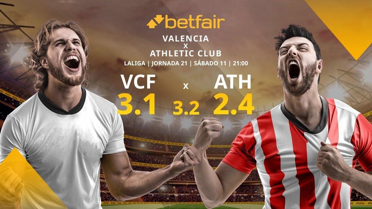 Valencia CF vs. Athletic Club de Bilbao: alineaciones, horario, TV, estadísticas y pronósticos