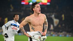 Nicolo Zaniolo, celebrando un gol