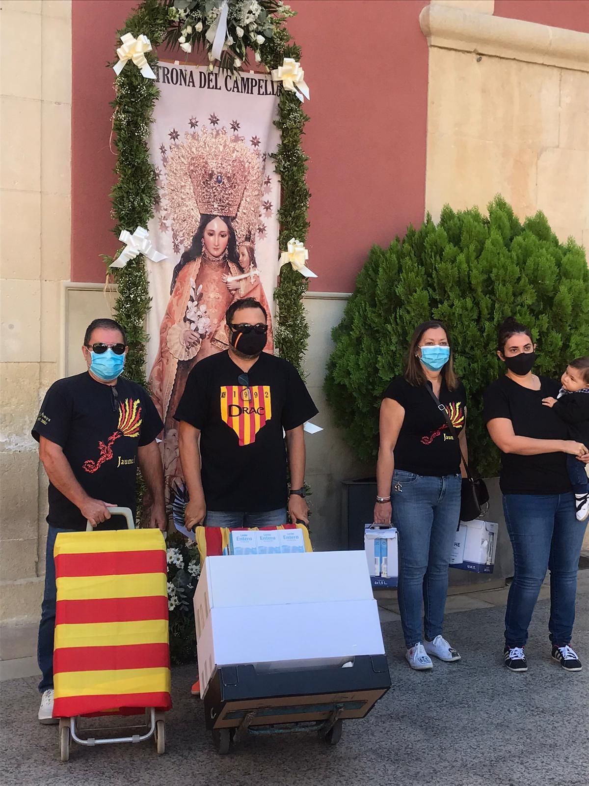 Donación de alimentos en El Campello