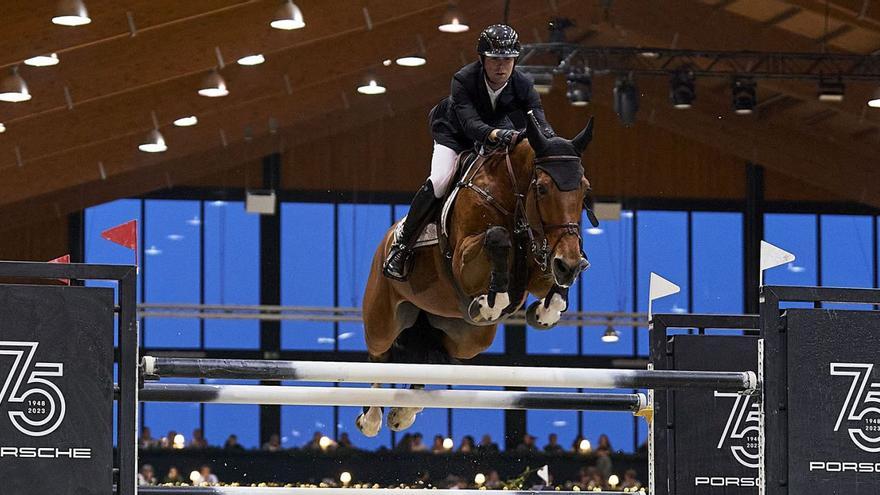 El jinete belga Gilles Thomas, en una edición pasada del CSI 5*W A Coruña en las instalaciones de Casas Novas. |  Oxer Sport