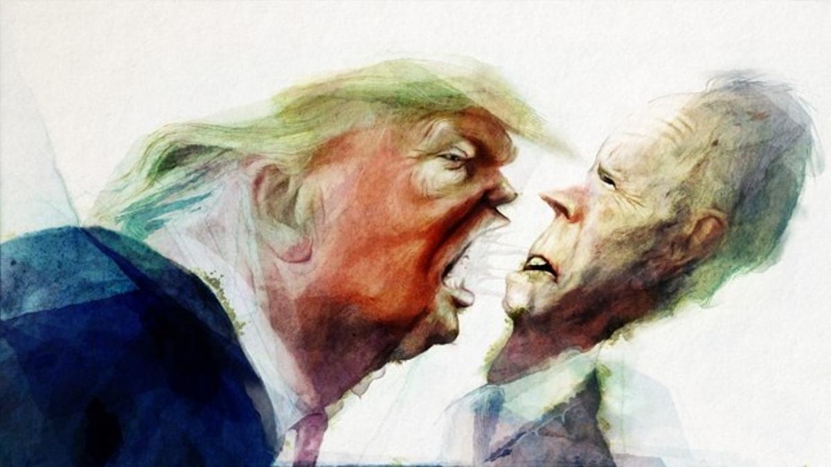 Trump y Biden, según Thorstein Rienth.