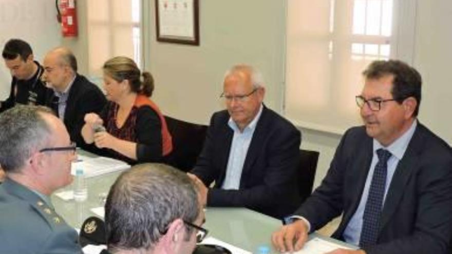 Junta local de seguridad ciudadana de Dénia, ayer.