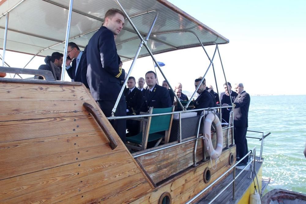 Oficiales de la OTAN comprueban el potencial de los sistemas de detección submarina de la UPCT en el Mar Menor