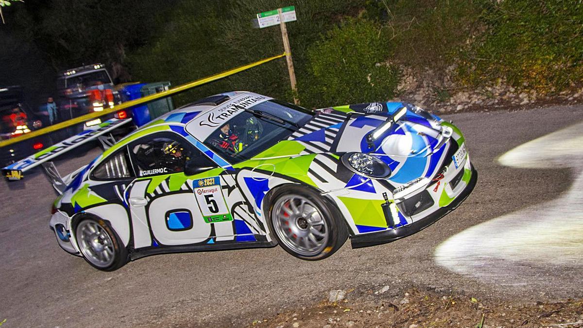 David García, durante uno de los tramos del Rally Sol de Ponent.