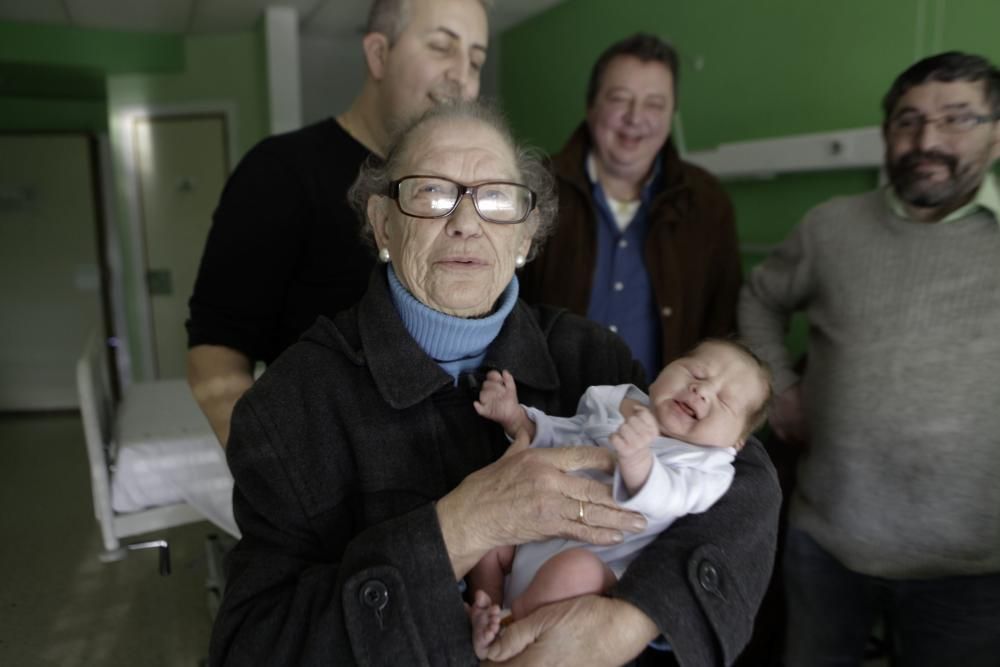 Nicolás, el primer nacimiento del año en Asturias