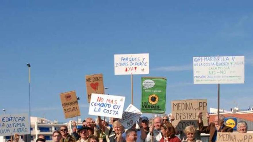 Imagen de una de las protestas celebradas contra la urbanización