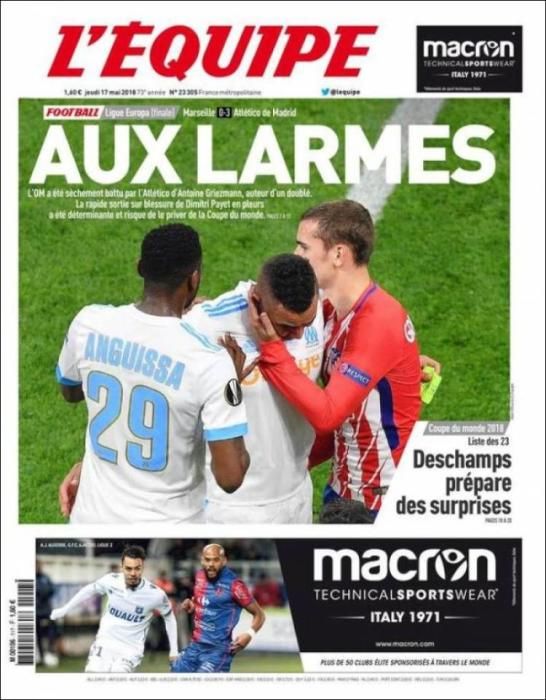 Mouctar Diakhaby, la afición del Valencia y el mago Griezmann, en las portadas de este 17 de mayo