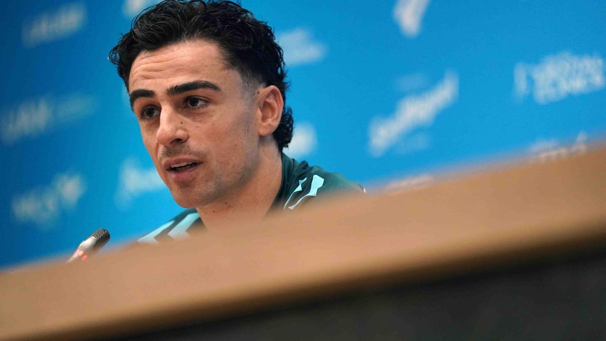 Josue Dorrio, en sala de prensa.