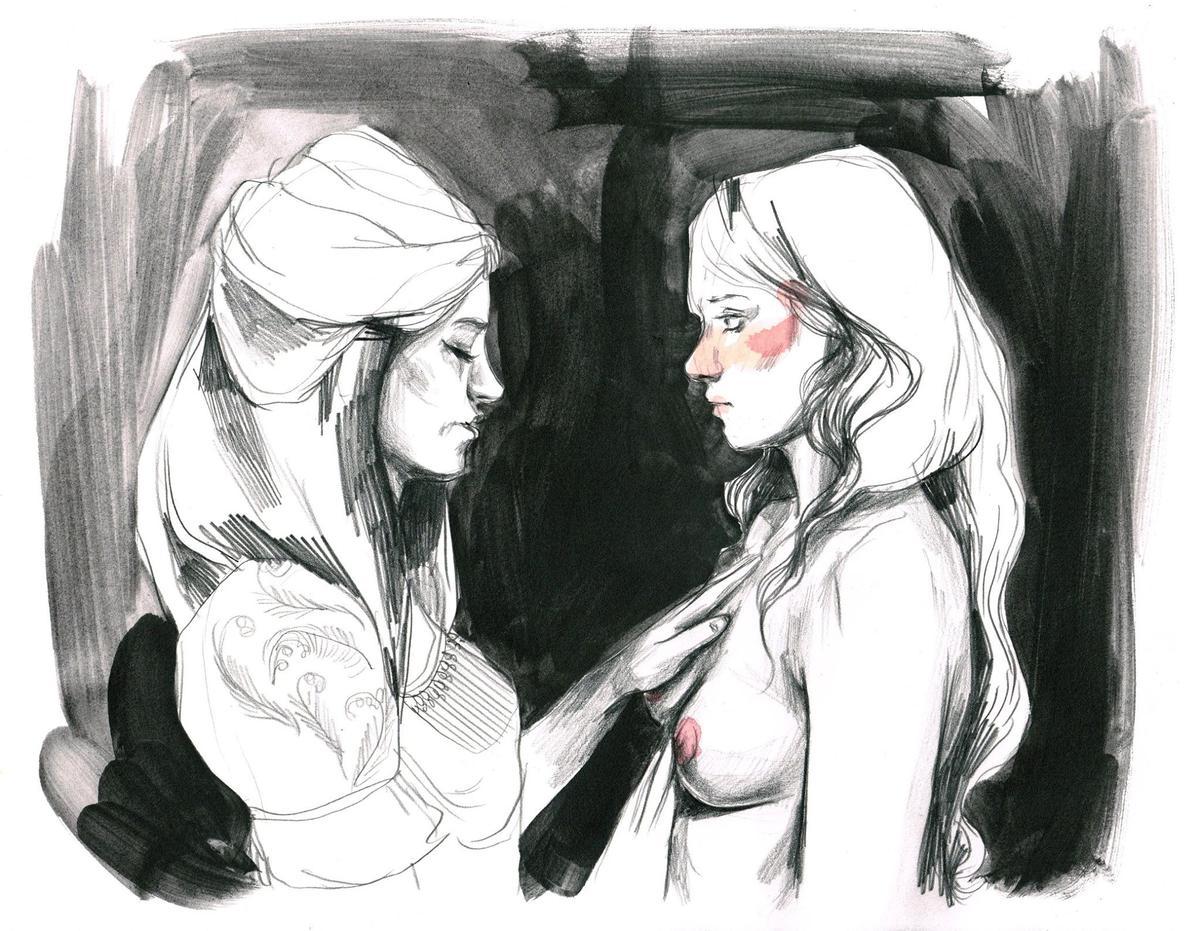 Plaerdemavida y Carmesina según Paula Bonet.