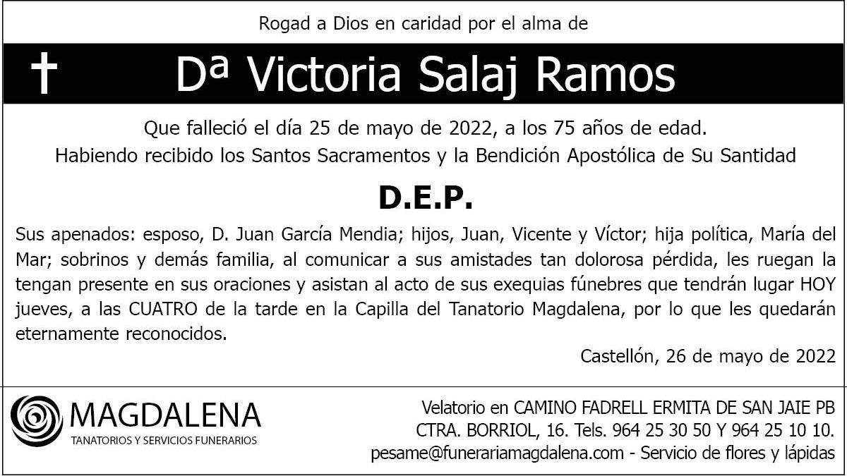 Dª Victoria Salaj Ramos