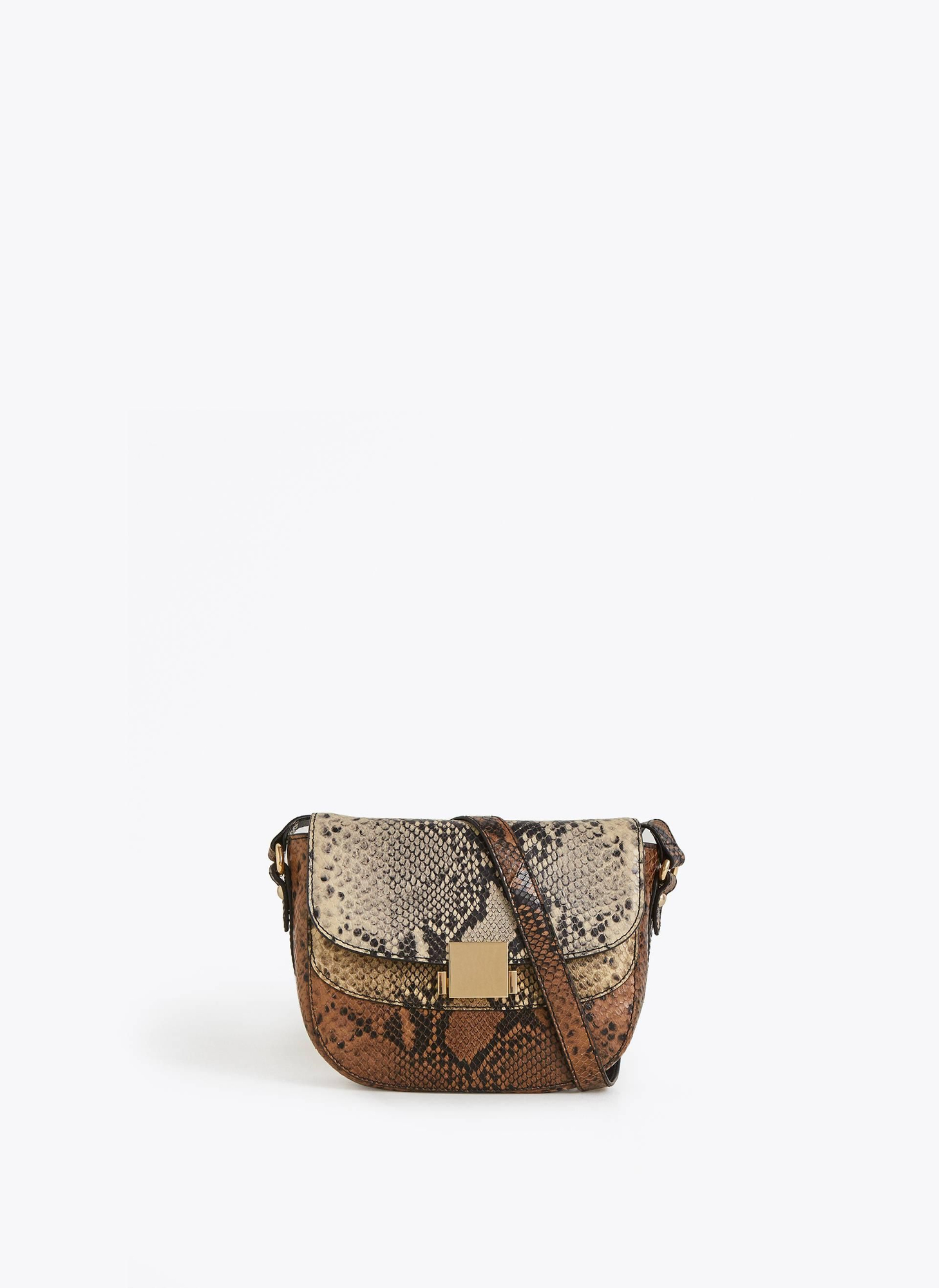 Bolso con grabado efecto septiembre en tres colores de Uterqüe