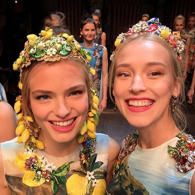 MFW: el 'Selfie' a dúo en Dolce &amp; Gabbana