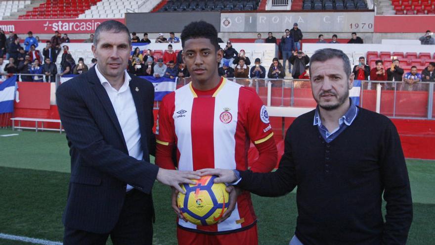 La presentació del Choco Lozano a l&#039;estadi de Montilivi aixeca molta expectació