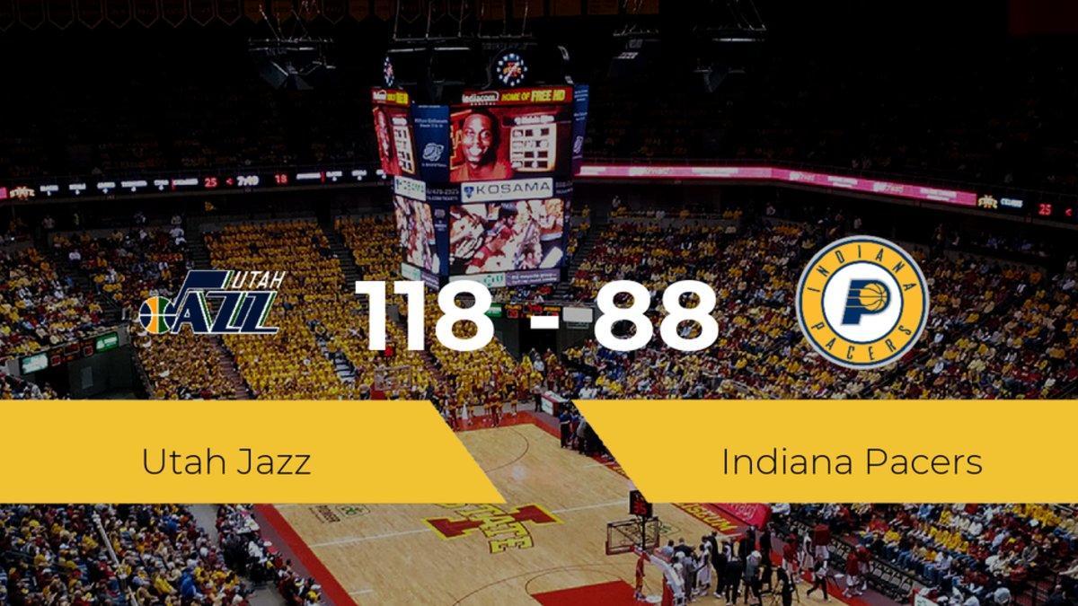 Utah Jazz se impone por 118-88 frente a Indiana Pacers