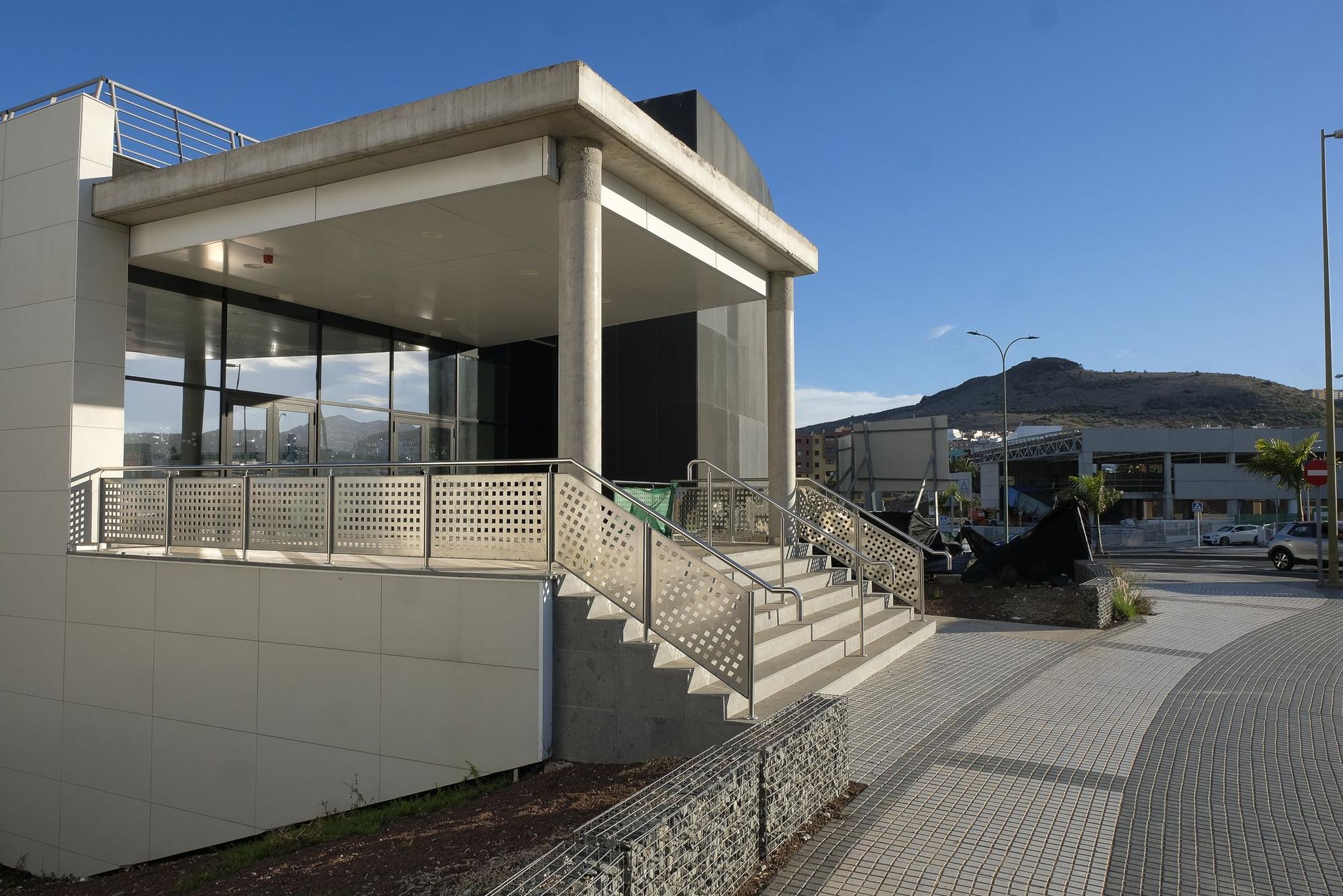 Obras en el centro cultural Jesús Arencibia, en el barrio de Tamaraceite