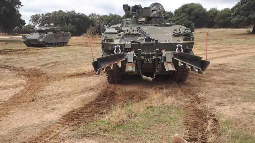 Uno de los prototipos del «Castor» que se fabrican en Trubia.