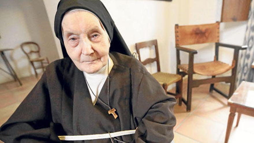 Sor Encarnación, la más veterana de las capuchinas.