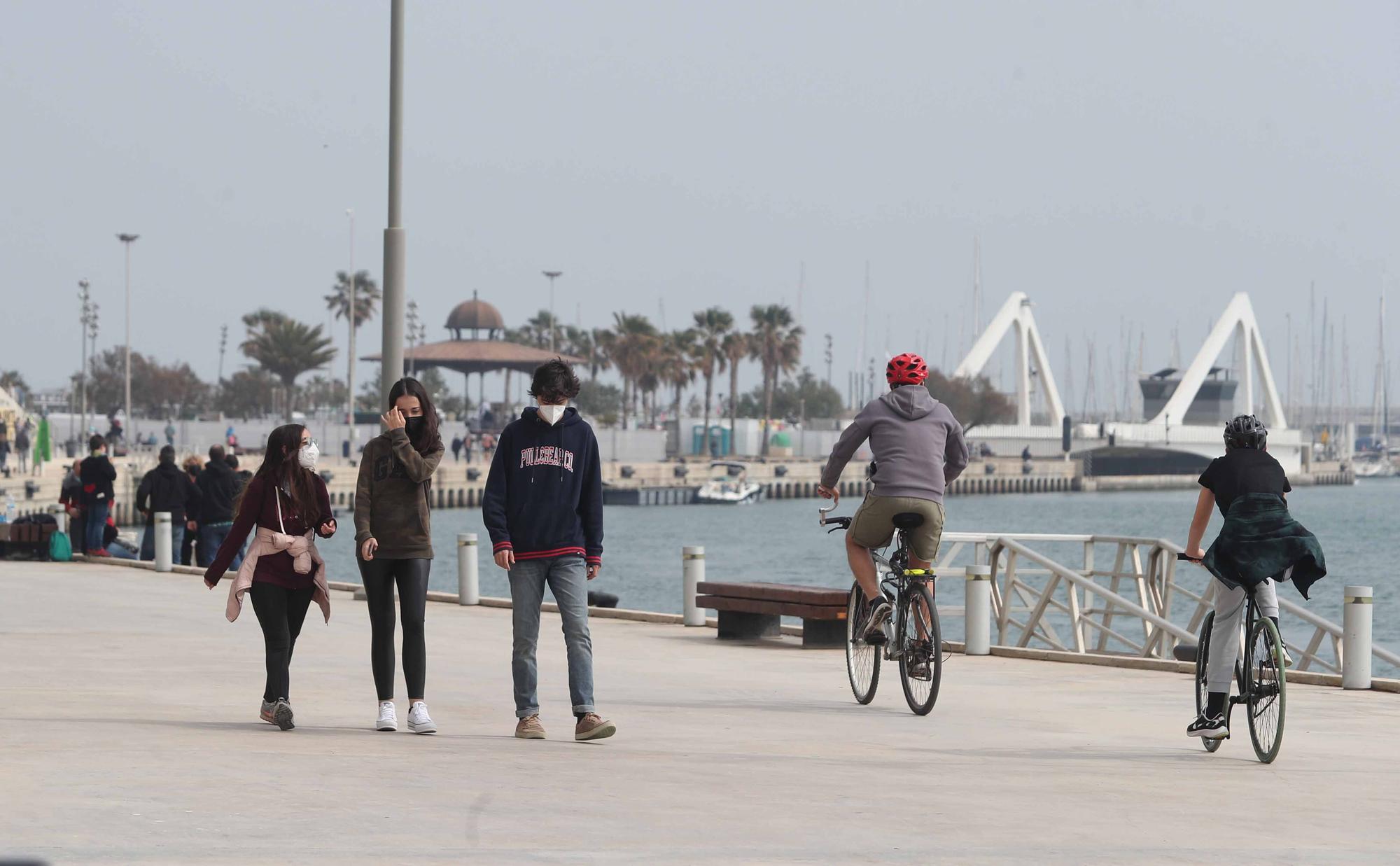 Gran ambiente en la Marina en el primer fin de semana sin cierre perimetral