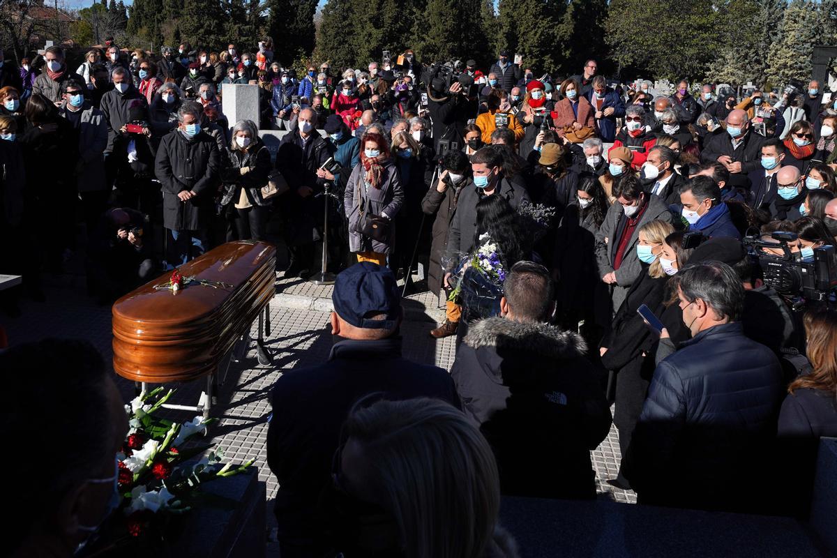 Entierro de la escritora Almudena Grandes, el pasado 29 de noviembre.