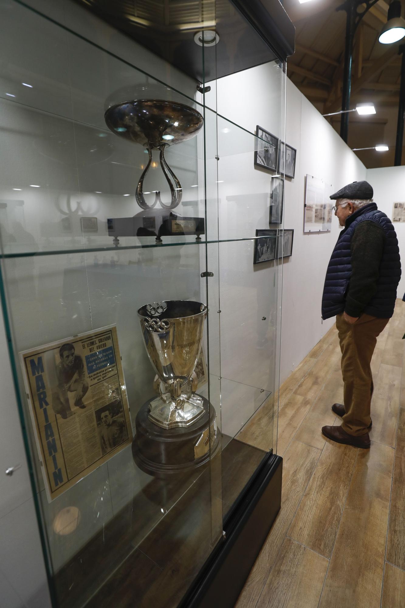 En imágenes: La Fundación Real Oviedo inaugura una exposición sobre la carrera de Marianín