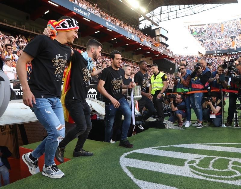 Celebración del Valencia CF campeón de Copa