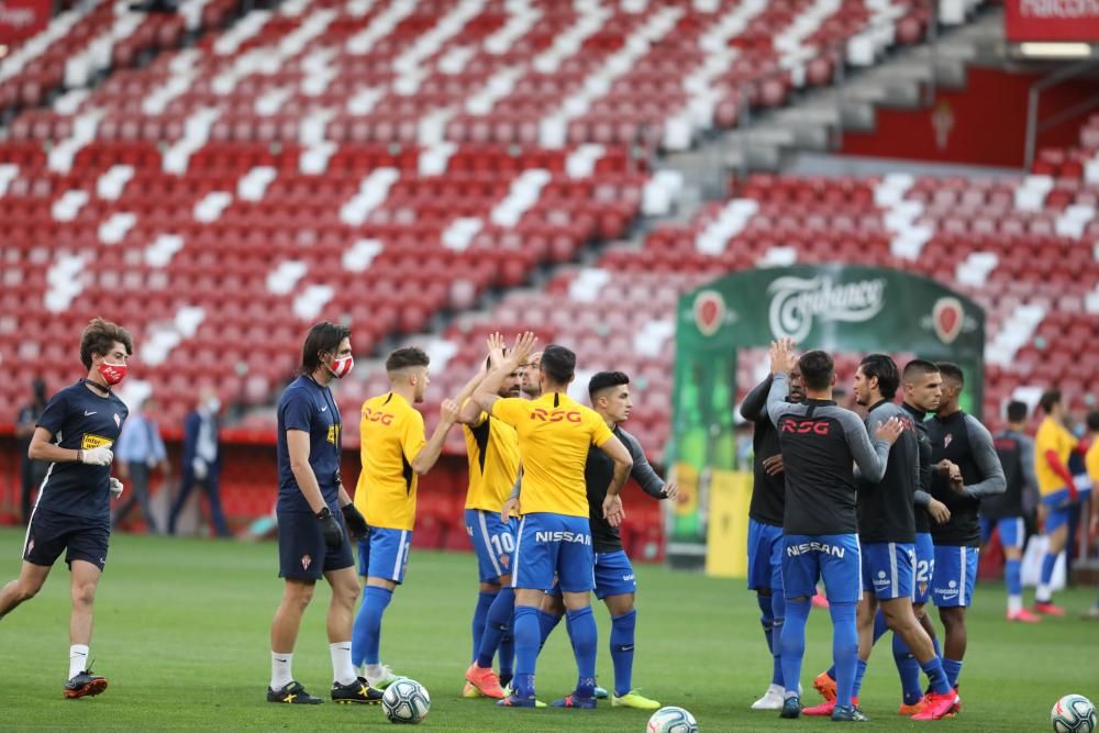 Fútbol: Así fue el Sporting-Oviedo disputado en El Molinón