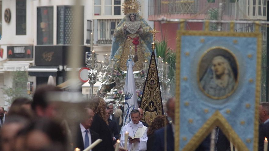 La Sentencia acorta el rosario de su Virgen al coincidir con la Carrera de la Prensa