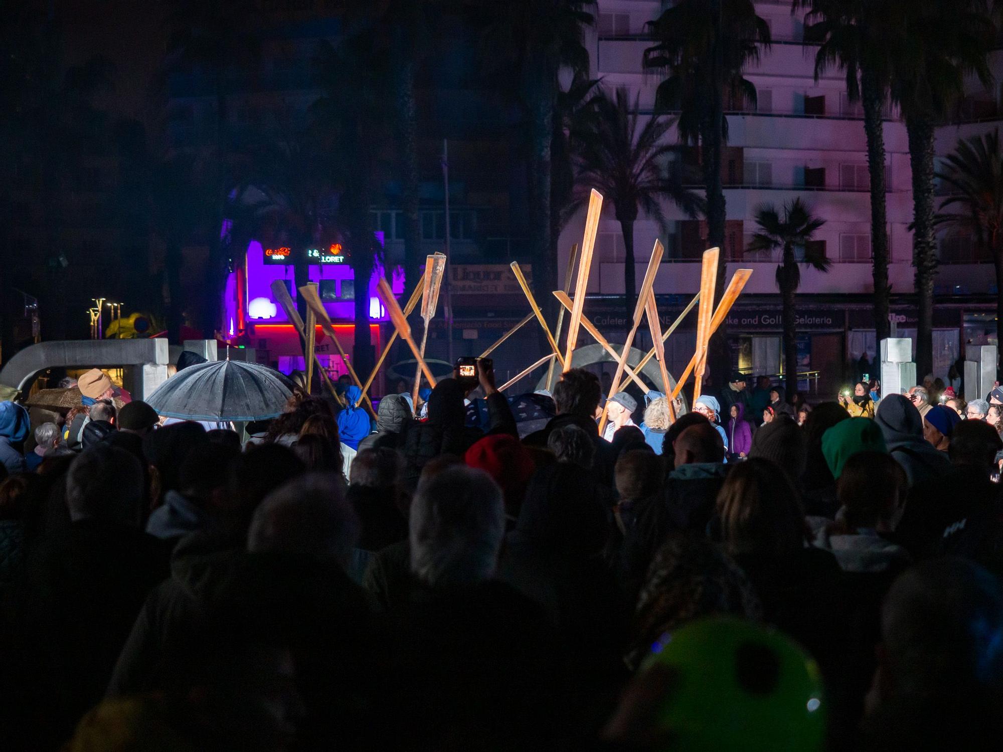 Un espectacle de dansa aèria inaugura la Capital de la Cultura Catalana 2023 a Lloret