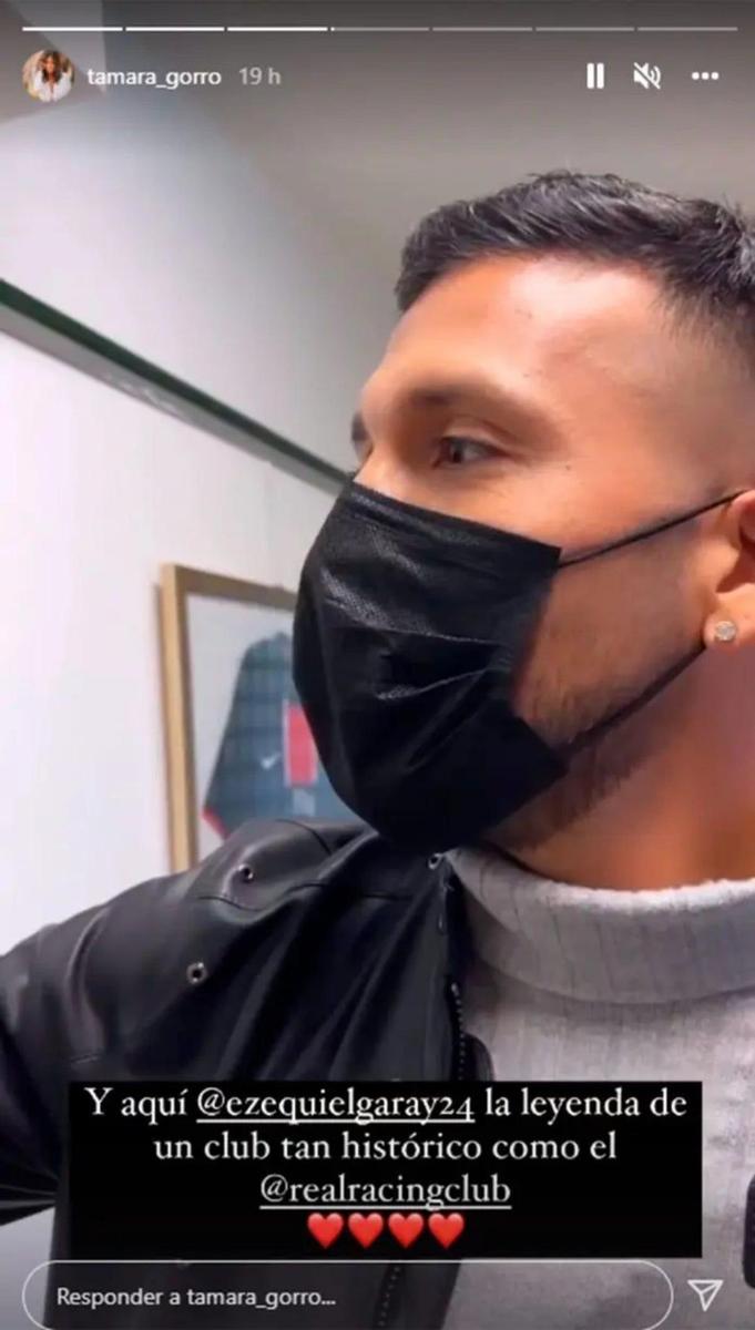 Ezequiel Garay y Tamara Gorro, juntos en Santander