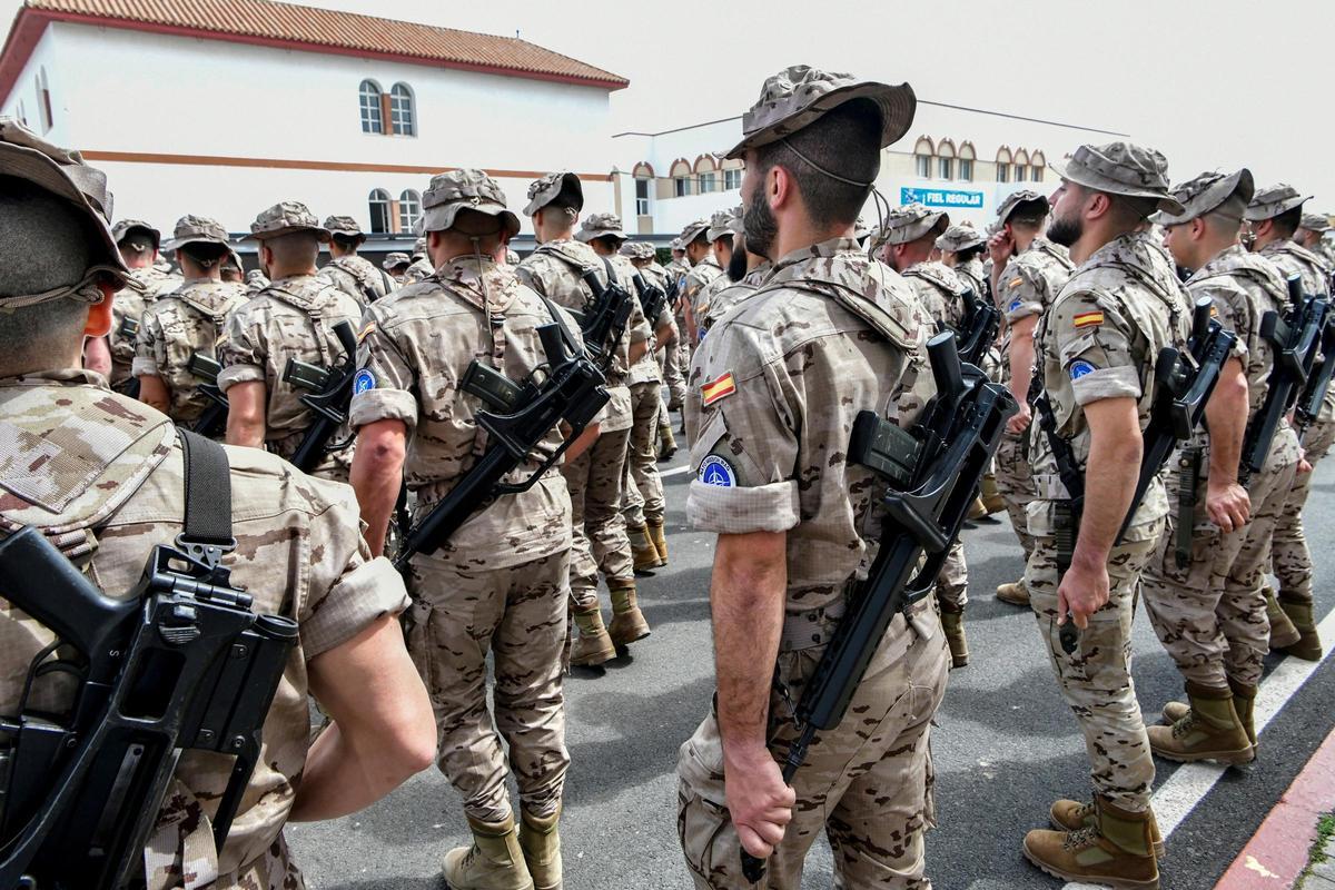 Contingente militar español de Ceuta.