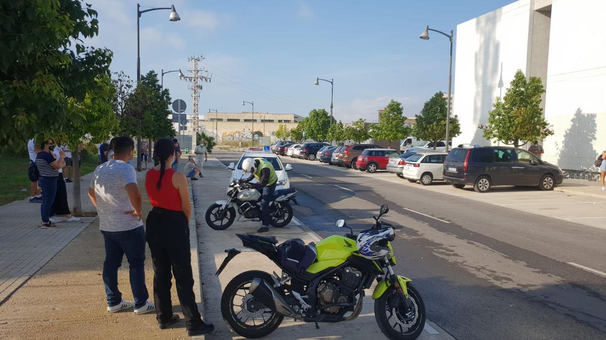 Otra de las imágenes que ha dejado el regreso de los exámenes teóricos de conducir a Vinaròs.