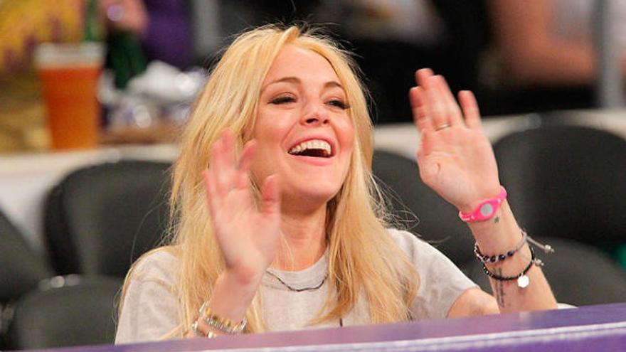 L&#039;actriu i cantant Lindsay Lohan, una de les cares populars que s&#039;han vist amb les polseres Power Balance.