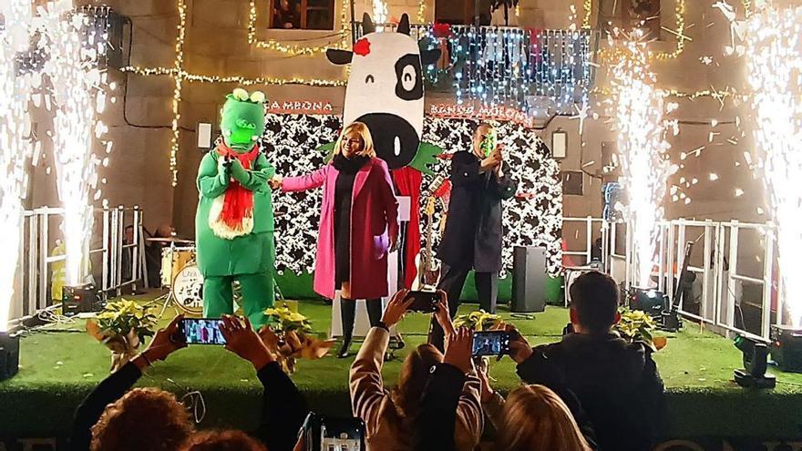 Redondela estrena su Navidad bajo la nieve y con Caballero como invitado