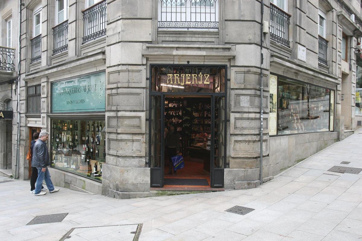 Arjeriz, uno de los negocios más lonjevos de Vigo, en 2013.