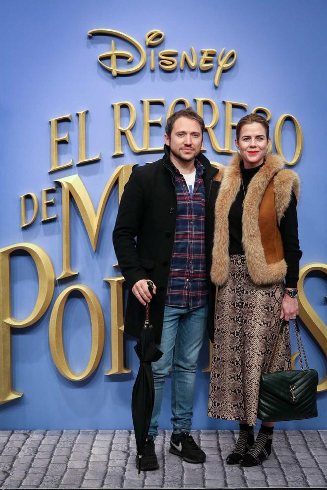 Amelia Bono y Manuel Martos en la premiere de &quot;El regreso de Mary Poppins&quot;, año 2018
