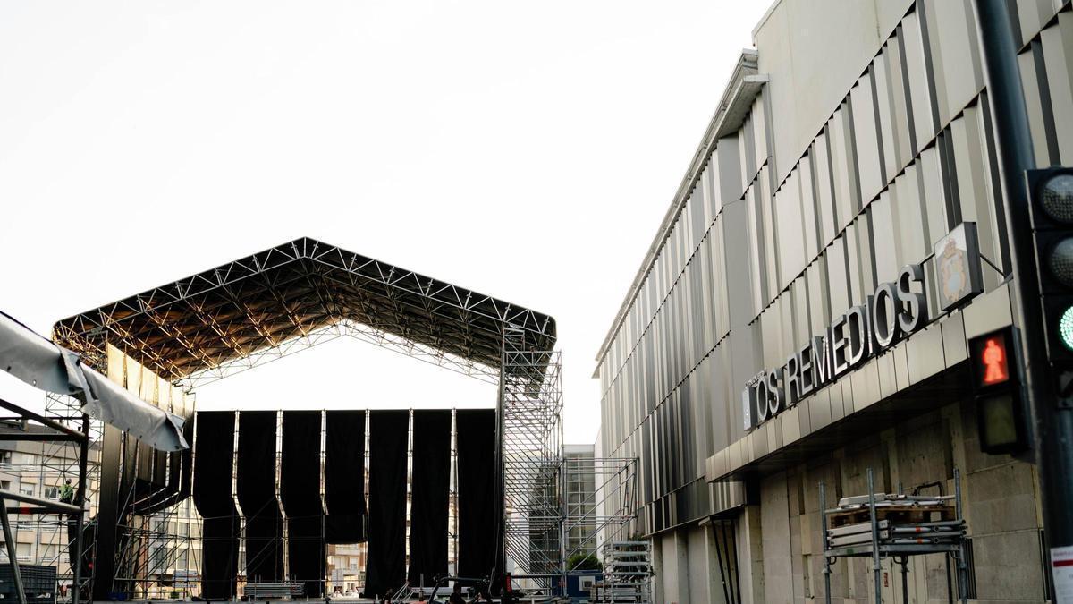 Escenario fiestas de Ourense