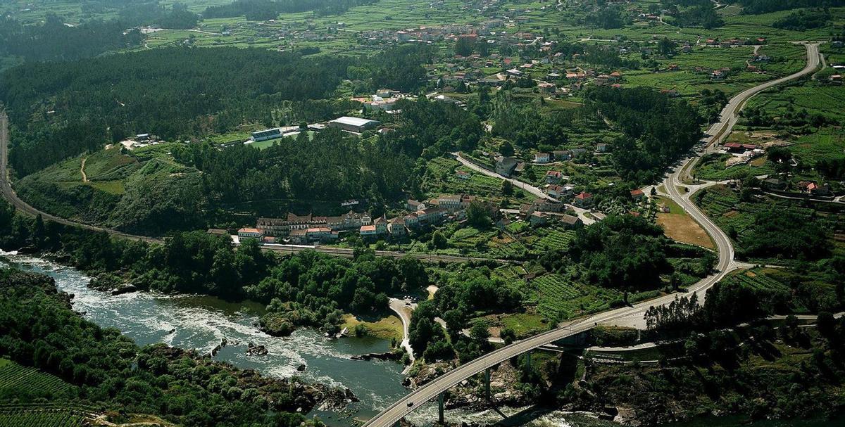 Vista aérea de Arbo. | // D.P.
