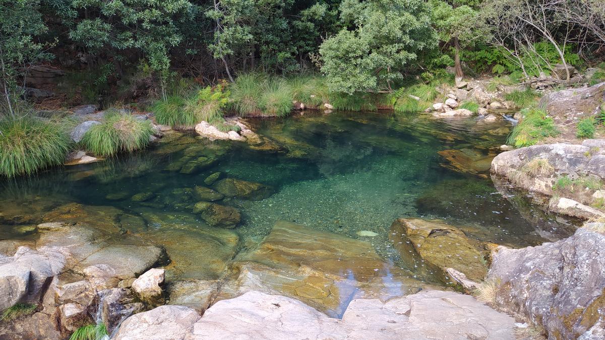 Una de las pozas de la ruta.