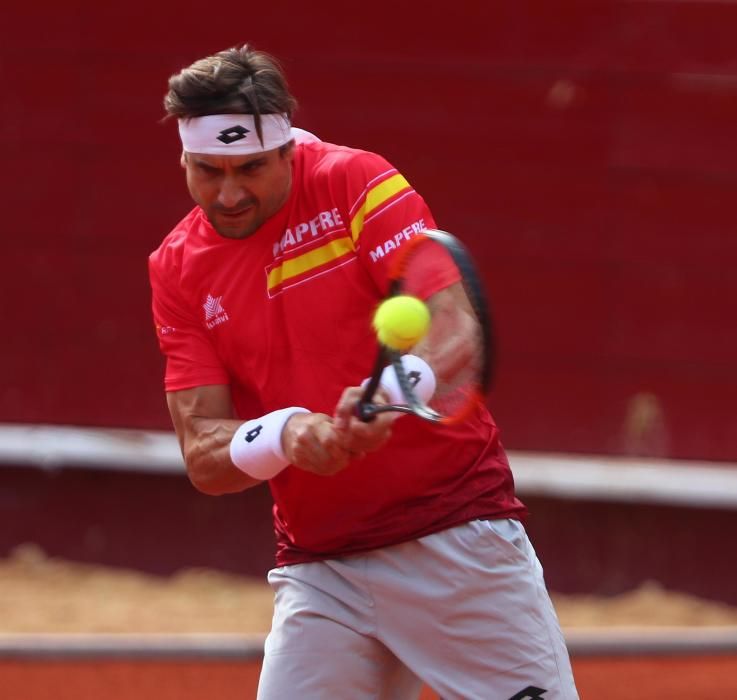 Rafa Nadal y David Ferrer entrenan en Valencia