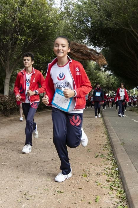 01.02.19. Las Palmas de Gran Canaria. Carrera Solidaria Colegio Arenas. Parque Juan Pablo II.  Foto Quique Curbelo