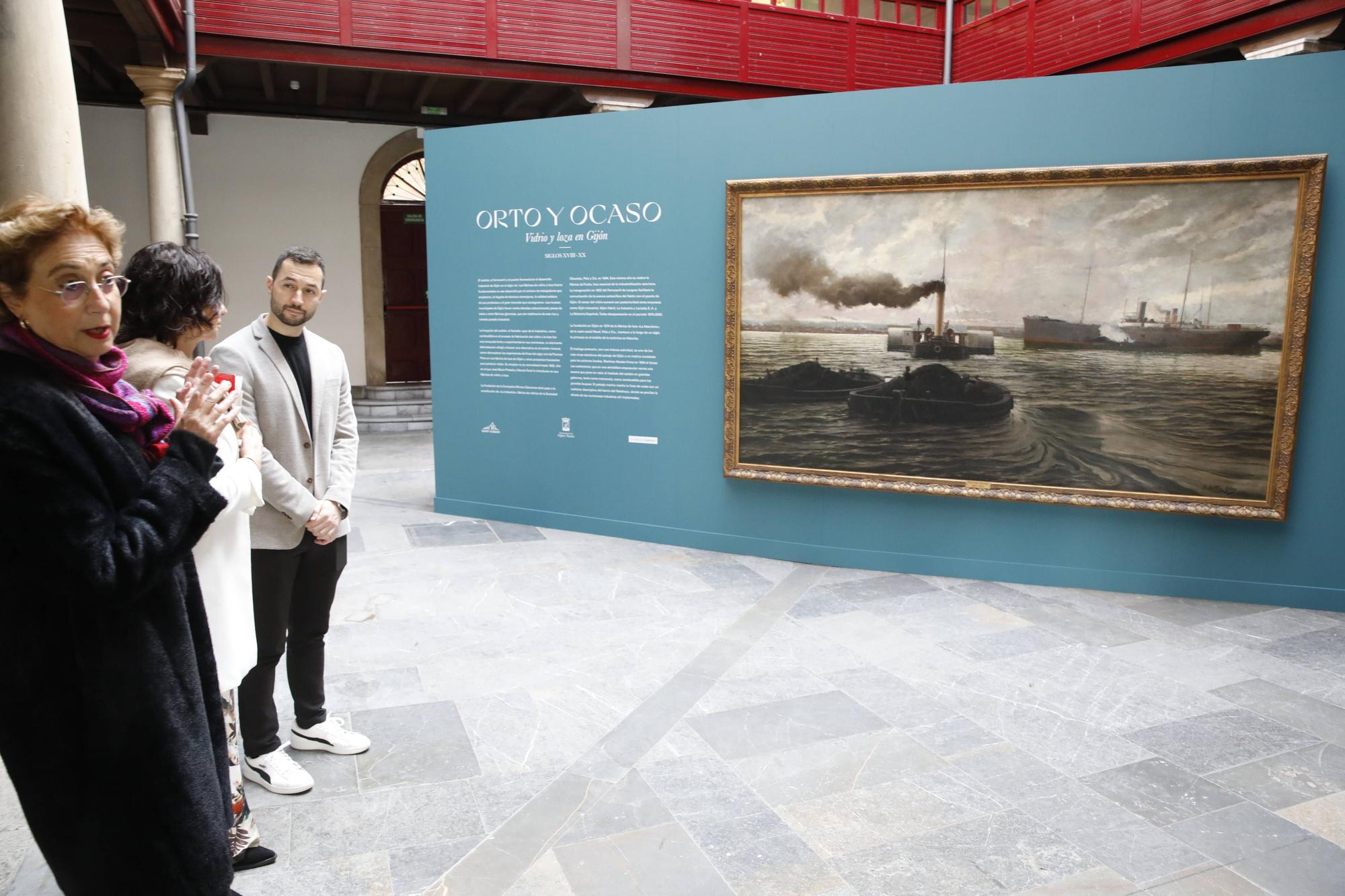 Exposición "Orto y Ocaso. Vidrio y loza en Gijón" en el Revillagigedo