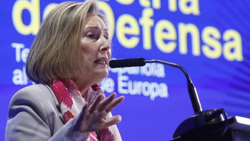 La número dos de Defensa señala al sector público y las alianzas empresariales como claves del rearme europeo