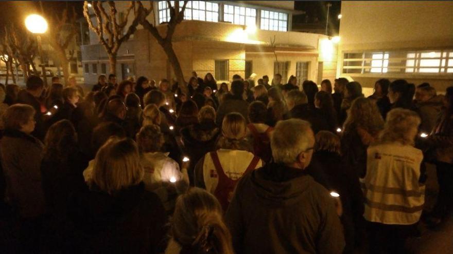 Concentración en memoria de Lucía en Aljucer.