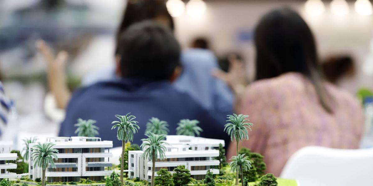 Una imagen de la pasada edición de la feria inmobiliaria SIMed. | ÁLEX ZEA