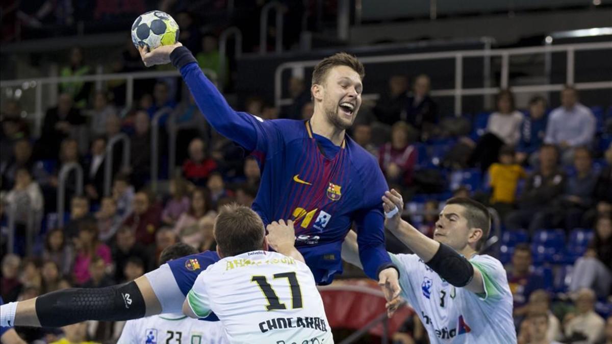 El jugador del Barça Lassa Kamil Siprzak