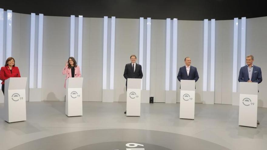 El Botànic se enfrenta a Cs y PP en el último debate de las elecciones